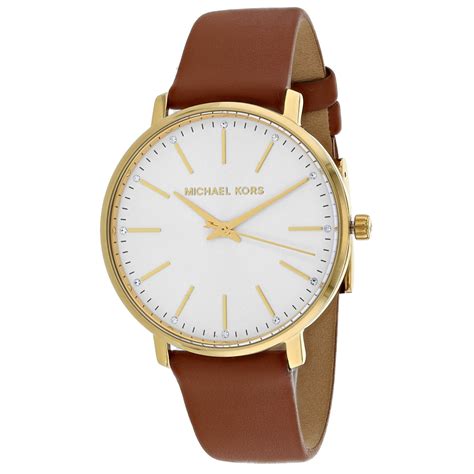 michael kors uhr brown tartugata donna|Michael Kors leather watches.